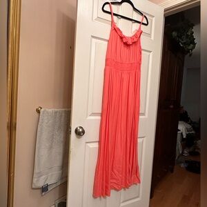 STATE Vibrant Coral Maxi Dress